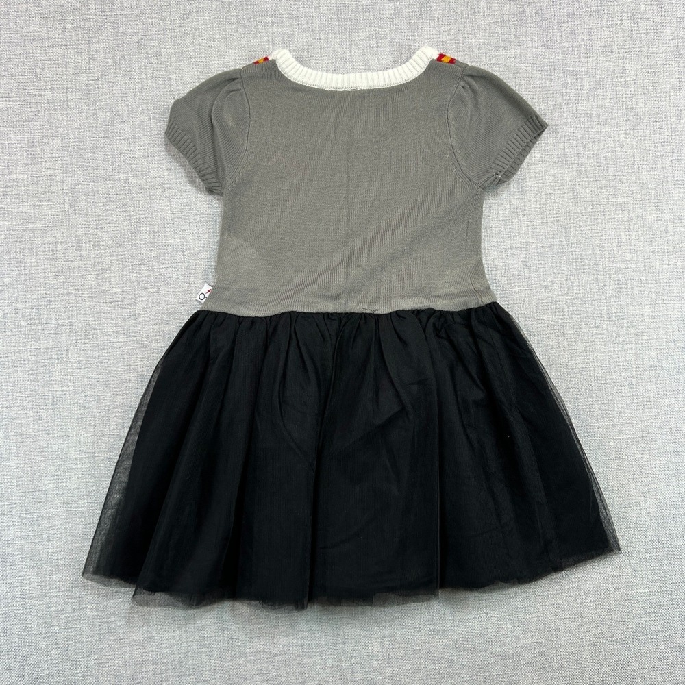 Harry Potter Gryffindor Sweater Dress Knit Tulle Skirt Girls 4T Wizarding World - Picture 2 of 9